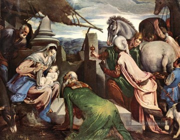 Les Trois Mages Jacopo Bassano Peinture à l'huile